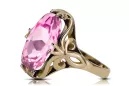 Vintage Stil Ring Amethyst 14 Karat Gelbgold vrc082y
